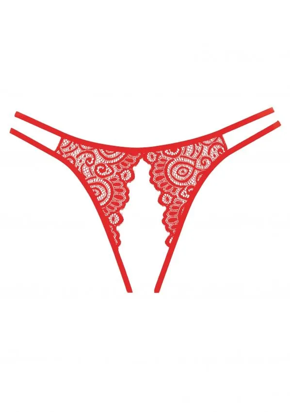 Culotte Ouverte Lovestruck - Rouge 5 Culotte Ouverte Lovestruck - Rouge – Image 3