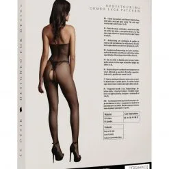 Le Désir Combinaison Résille Et Dentelle Col Montant - Laura - Le Désir -Lingerie Soldes 76413scr f5d82a79742308d