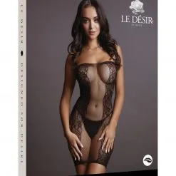 Le Désir Robe Bustier Résille Et Dentelle - Linda - Le Désir -Lingerie Soldes 76430scr 3dfe0e6c420f67e