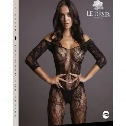 Le Désir Combinaison Manches Longues Dentelle - Léa - Le Désir -Lingerie Soldes 76435scr 0e777db7c8b4fcc