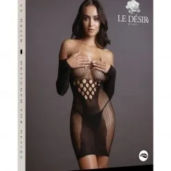 Le Désir Robe Filet Manches Longues - Alice - Le Désir -Lingerie Soldes 76441scr fce9b11745427d6
