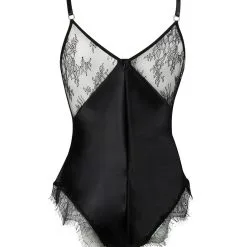 E.L.F. Zhou London Combinaison En Soie Et Dentelle - Aster Diamond Teddy -Lingerie Soldes aster diamond teddy 2