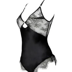 E.L.F. Zhou London Combinaison En Soie Et Dentelle - Aster Diamond Teddy -Lingerie Soldes aster diamond teddy 3
