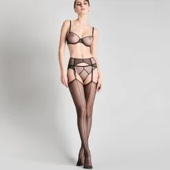 Maison Close Bas Deux Coutures Coupé-roulé 20 Deniers -Lingerie Soldes bas deux coutures coupe roule 3