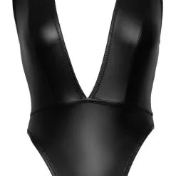 Body échancré Et Col En V En Wetlook 10 Body échancré Et Col En V En Wetlook -Lingerie Soldes body col v wetlook 4