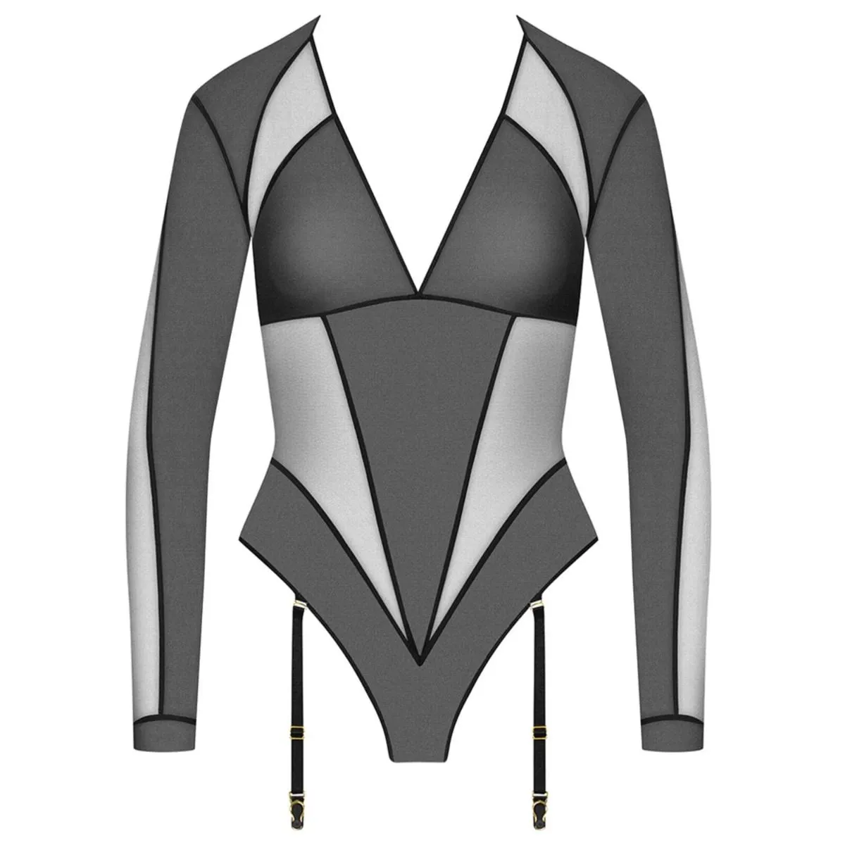 Maison Close Body En Tulle Avec Porte-jarretelles Amovibles - L'amoureuse - Dahlia Noir 4 Maison Close Body En Tulle Avec Porte-jarretelles Amovibles - L'amoureuse - Dahlia Noir – Image 2