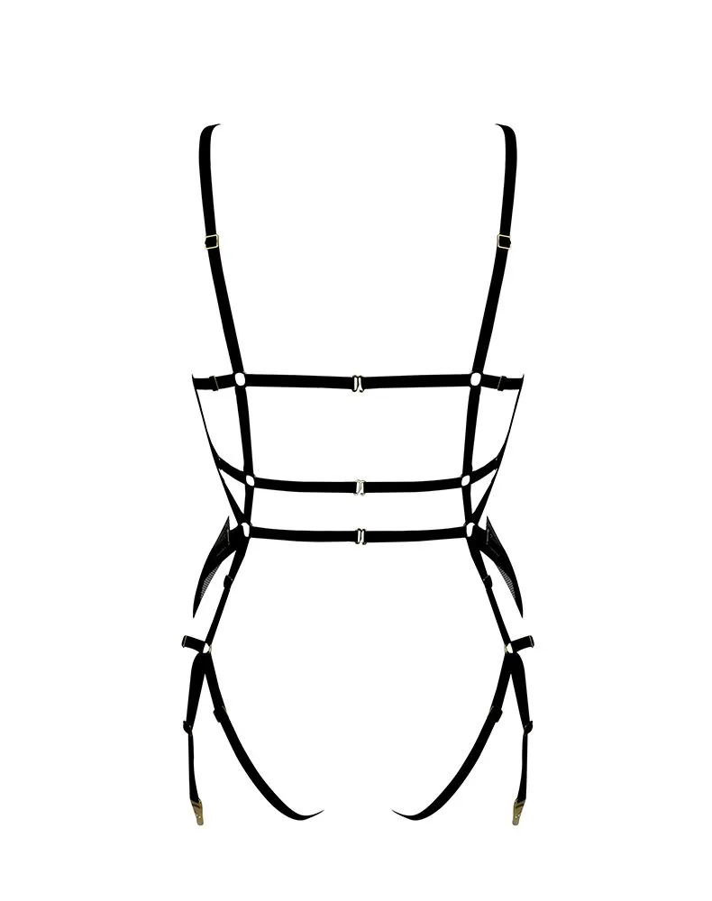 E.L.F. Zhou London Body Seins Nus Avec Dos Effet Harnais - Osidian 4 E.L.F. Zhou London Body Seins Nus Avec Dos Effet Harnais - Osidian – Image 2
