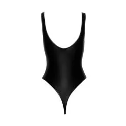 Noir Handmade Body String En Wetlook -Lingerie Soldes body string laque noir 4