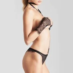 Maison Close Brésilien Avec Harnais Détachable - Accroche Coeur -Lingerie Soldes bresilien harnais accroche coeur 3 1