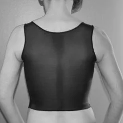 Binder Poitrine Court - Noir -Lingerie Soldes chestbindercourtnoirdos 4