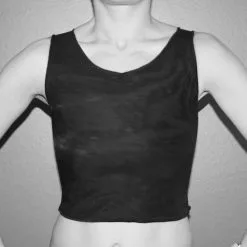 Binder Poitrine Court - Noir -Lingerie Soldes chestbindercourtnoirface 2