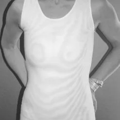 Binder Poitrine Long - Blanc -Lingerie Soldes chestbinderlongblancface