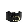 E.L.F. Zhou London Choker Omega En Cuir - Noir Et Or -Lingerie Soldes choker cuir omega 1
