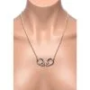 Collier Menottes -Lingerie Soldes collier menottes acier 1