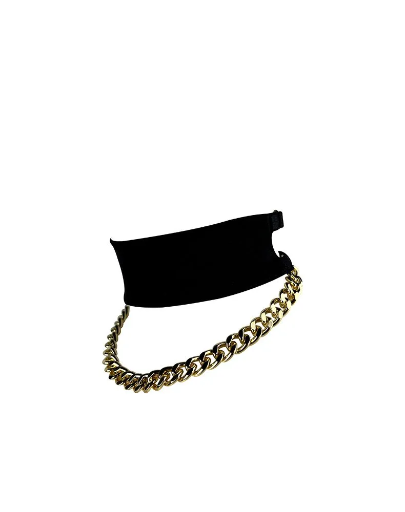 E.L.F. Zhou London Collier En Soie Avec Chaîne Plaquée Or - Obsidian 4 E.L.F. Zhou London Collier En Soie Avec Chaîne Plaquée Or - Obsidian – Image 2