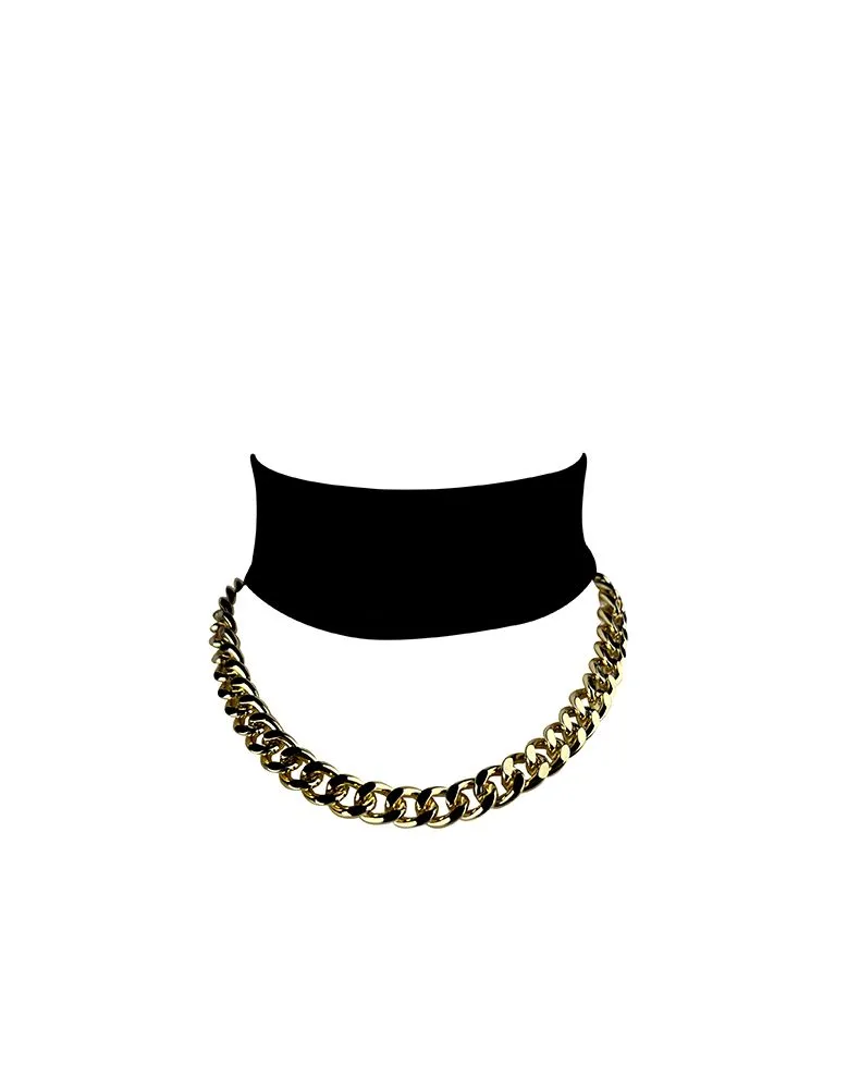 E.L.F. Zhou London Collier En Soie Avec Chaîne Plaquée Or - Obsidian 6 E.L.F. Zhou London Collier En Soie Avec Chaîne Plaquée Or - Obsidian – Image 4