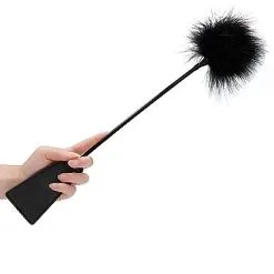 Cravache Et Marabout - Noir -Lingerie Soldes cravache plume 2