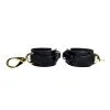 Menottes En Cuir Noir - Bridge Cuff Set