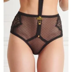 Maison Close Culotte Haute Avec Harnais - Inspiration Divine -Lingerie Soldes culotte haute harnais inspiration divine 3