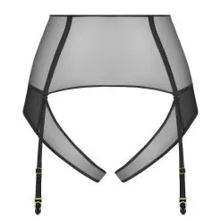 Maison Close Tanga Ouvert Porte-jarretelles - L'Amoureuse - Dahlia Noir -Lingerie Soldes culotte haute l amoureuse dahlia 4