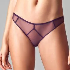 Maison Close Culotte Ouverte - L'Amoureuse - Orchidée Violette -Lingerie Soldes culotte ouverte l amoureuse orchidee 3