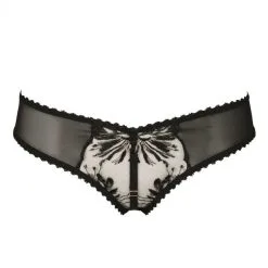 Impudique Culotte Fesses Nues En Tulle Brodé - Nina 9 Impudique Culotte Fesses Nues En Tulle Brodé - Nina -Lingerie Soldes culotte ouverte nina 3