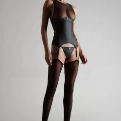 Maison Close Débardeur Porte-jarretelles - Chambre Noire Or