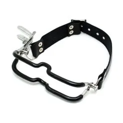 Ecarteur De Bouche Avec Tour De Tête En Cuir -Lingerie Soldes ecarteur bouche tour tete 2