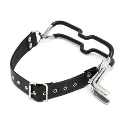 Ecarteur De Bouche Avec Tour De Tête En Cuir -Lingerie Soldes ecarteur bouche tour tete 3