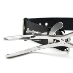 Ecarteur De Bouche Avec Tour De Tête En Cuir -Lingerie Soldes ecarteur bouche tour tete 5