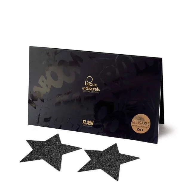 Bijoux Indiscrets Nippies Etoiles - Noir 3 Bijoux Indiscrets Nippies Etoiles - Noir