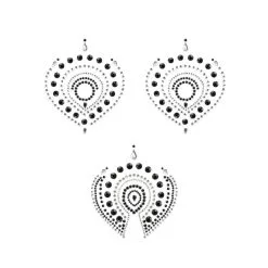 Bijoux Indiscrets Bijoux De Seins Et Pubis Flamboyant - Noir & Argent 7 Bijoux Indiscrets Bijoux De Seins Et Pubis Flamboyant - Noir & Argent -Lingerie Soldes flamboyant noir argent 2