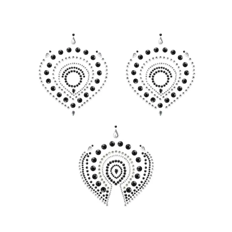 Bijoux Indiscrets Bijoux De Seins Et Pubis Flamboyant - Noir & Argent 5 Bijoux Indiscrets Bijoux De Seins Et Pubis Flamboyant - Noir & Argent – Image 3