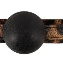Gag-ball Léopard En Simili Cuir - ø 4cm -Lingerie Soldes gag ball leopard 3