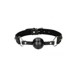 Gag-ball En Simili Cuir Et Strass - ø 4cm -Lingerie Soldes gag ball strass 2