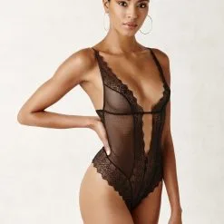 Bracli Body à Perles - Geneva -Lingerie Soldes geneva body black 3