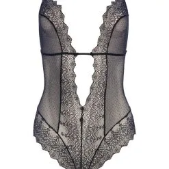 Bracli Body à Perles - Geneva -Lingerie Soldes geneva body black front5452