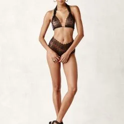 Bracli Soutien-gorge - Geneva Dark -Lingerie Soldes geneva dark panty and dark bra black 1 1