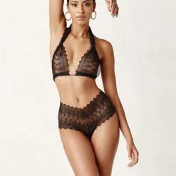 Bracli Soutien-gorge - Geneva Dark -Lingerie Soldes geneva dark panty and dark bra black 2 1