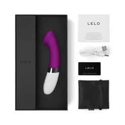 LELO Vibromasseur Point G Gigi II - Violet 11 LELO Vibromasseur Point G Gigi II - Violet -Lingerie Soldes gigi2packagingcontaindeeprose