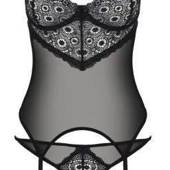 Guêpière En Dentelle Recyclée - Zinnia -Lingerie Soldes guepiere dentelle recyclee zinnia 3
