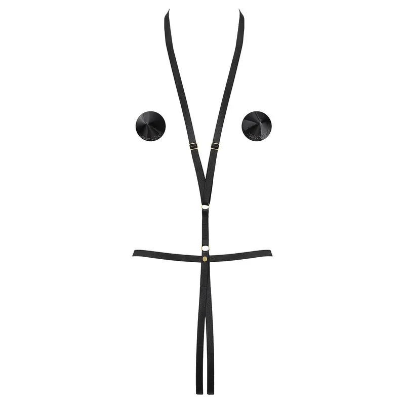 Maison Close Harnais Avec Cache-tétons - Le Petit Secret - Jeux Magnétiques 6 Maison Close Harnais Avec Cache-tétons - Le Petit Secret - Jeux Magnétiques – Image 4