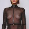 Dollhouse Harnais De Poitrine En Cuir épais -Lingerie Soldes harnais cou ceinture rnoir