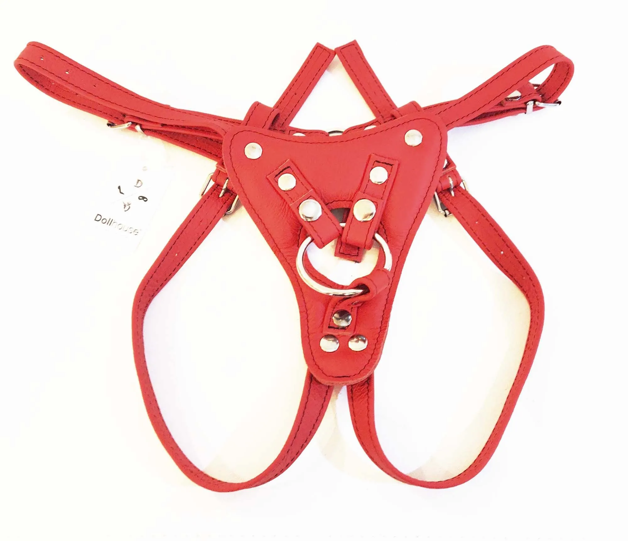 The Sinners Harnais Pour Gode-ceinture - Cuir Souple Rouge 3 The Sinners Harnais Pour Gode-ceinture - Cuir Souple Rouge