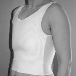 Binder Poitrine Court - Blanc -Lingerie Soldes img 4644