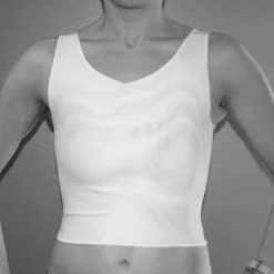 Binder Poitrine Court - Blanc -Lingerie Soldes img 4650