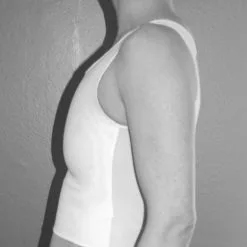 Binder Poitrine Court - Blanc -Lingerie Soldes img 4656