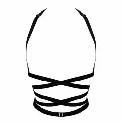 Paloma Casile Harnais En Lanières Satinées Et Bijou En Argent - Jenny -Lingerie Soldes jenny 2