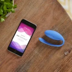 We-Vibe Oeuf Vibrant Télécommandé Jive - Bleu -Lingerie Soldes jivemoodwoodiphone wv