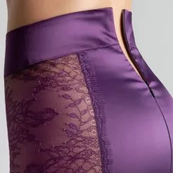 Maison Close Jupe Crayon - Villa Satine - Violet -Lingerie Soldes jupe villa satine violette 5